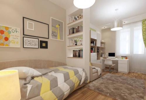 Дизайн однокомнатной квартиры для семьи из 3 человек. Как зонировать однокомнатную квартиру