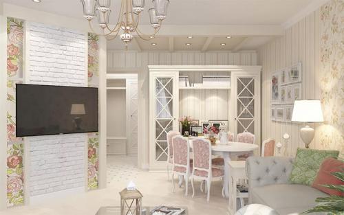 Дизайн интерьера однокомнатной квартиры. Светлая квартира для студентки 04 Дизайн интерьера однокомнатной квартиры. Светлая квартира для студентки 04