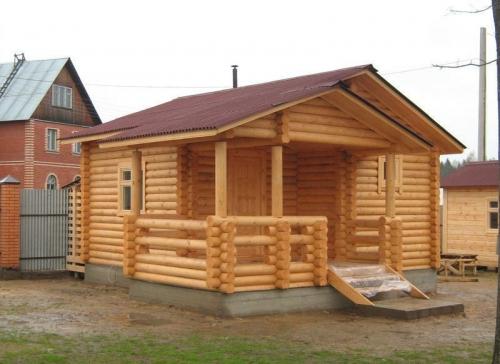 Красивые бани из бруса. Самостоятельная постройка бани из бруса