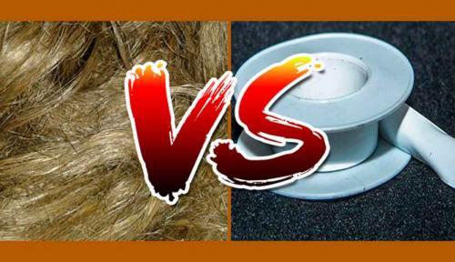 Что лучше пакля или ФУМ лента. Почему пакля лучше фум-ленты