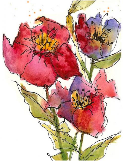 Красивые рисунки цветов. Рисунки цветов