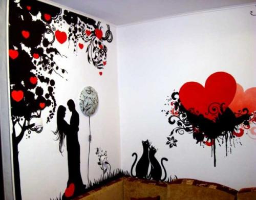 Как и чем нарисовать цветы на стене. Разновидности трафаретов