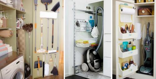 Какие преимущества имеет шкаф для швабры и ведра по сравнению с другими видами стеллажей. Наполнение хозяйственного шкафа