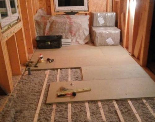 Какие инструменты и материалы необходимы для изготовления чернового пола из ДСП. Монтаж на пол