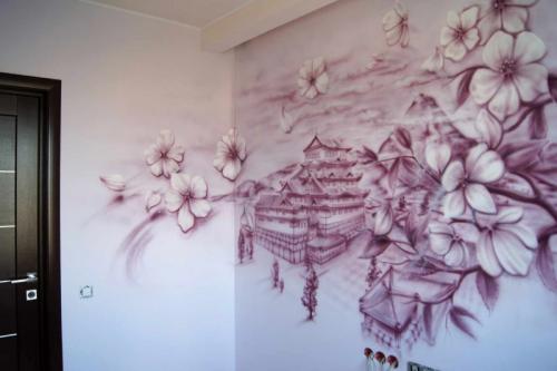Художественная роспись стены своими руками. Художественная настенная роспись «от руки» 08 Художественная роспись стены своими руками. Художественная настенная роспись «от руки» 08