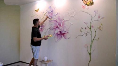 Роспись стен своими руками для начинающих