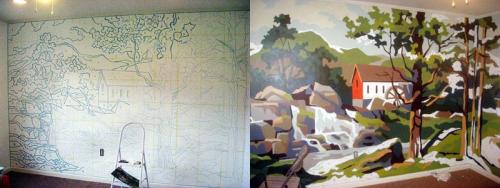 Художественная роспись стены своими руками. Художественная настенная роспись «от руки» 15