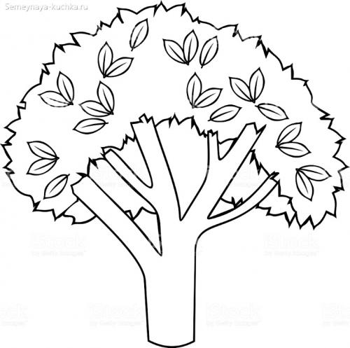 Нарисованное дерево на стене в интерьере. Создайте рисунок дерева на стене сами 32