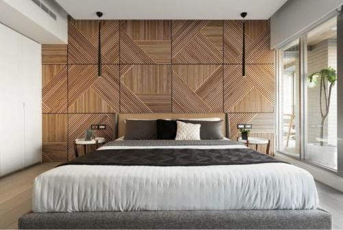 Нарисованное дерево на стене в интерьере. Создайте рисунок дерева на стене сами 03