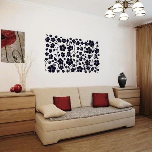 Нарисовать цветы на стене своими руками. Основные виды трафаретов