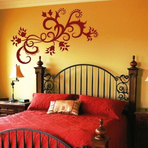 Нарисовать цветы на стене своими руками. Основные виды трафаретов