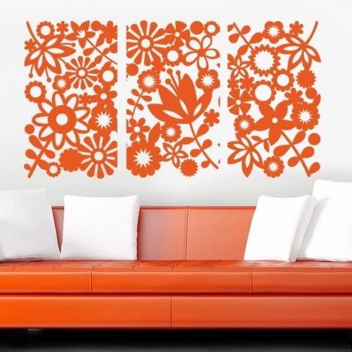 Нарисовать цветы на стене своими руками. Основные виды трафаретов