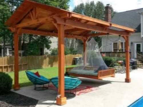 Проекты деревянных навесов. Описание видов 02