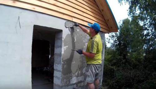 Надо ли штукатурить пеноблоки. Как штукатурить пенобетон 03