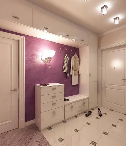 Прихожая для узкого коридора своими руками. Секрет №3. Мебель