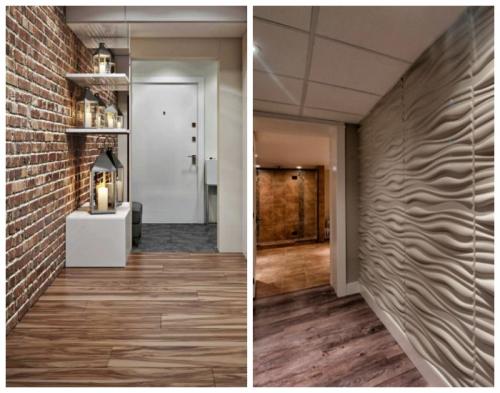 Обои для прихожей расширяющие пространство. Ярко выраженная фактурность отделочных материалов — особый способ расширения пространства