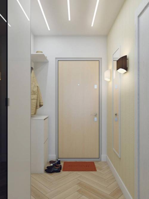 Прихожая для узкого коридора. Секрет №3. Мебель