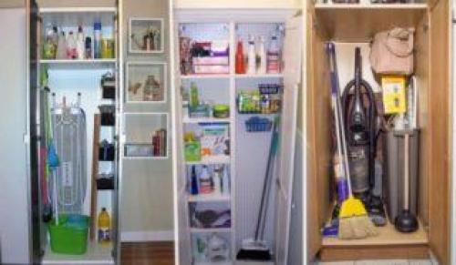 Оптимальное место для хранения швабры и ведра в квартире 01