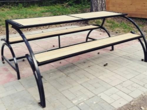 Скамейки из профильной трубы чертежи. Лавочка из профильной трубы своими руками 01