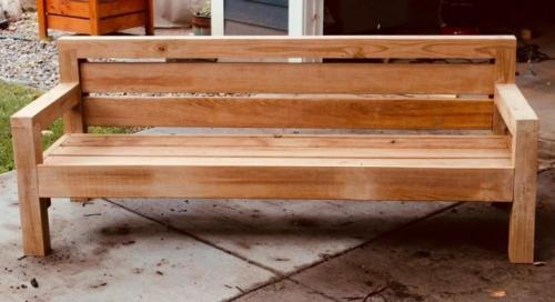 Скамейка садовая со спинкой из дерева своими руками. Делаем скамейки из досок 15 Скамейка садовая со спинкой из дерева своими руками. Делаем скамейки из досок 15