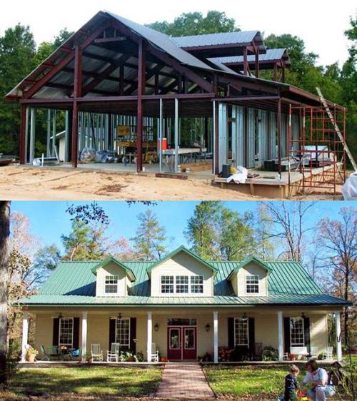 Дома из металла каркасные. Достоинства и недостатки ЛСТК 06