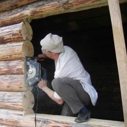 Установка окна в парной бани. Инструкция по изготовлению деревянного окна для парилки 11