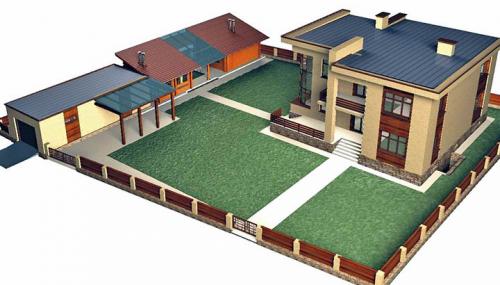 Схемы планировки дачного участка.  Планировка дома на участке