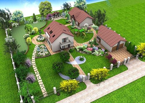 Создание удобного и эффективного дачного участка: схемы планировки 22 Создание удобного и эффективного дачного участка: схемы планировки 22