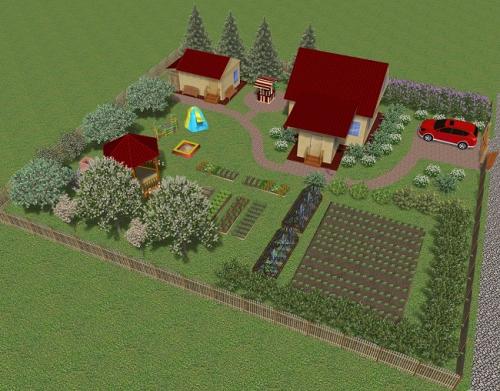 Создание удобного и эффективного дачного участка: схемы планировки 21 Создание удобного и эффективного дачного участка: схемы планировки 21