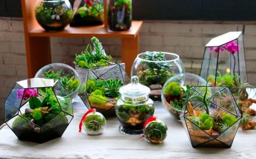 Минисадик в горшке с фигурками. Виды садовых миниатюр 19