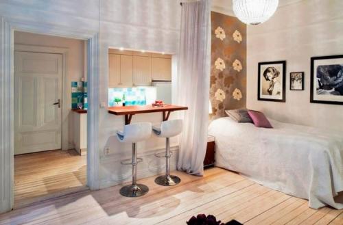 Как зонировать однокомнатную квартиру правильно. Плюсы и минусы зонирования 07