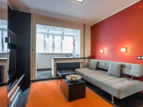 Дизайн интерьера однокомнатной квартиры.. Нестареющая классика 16