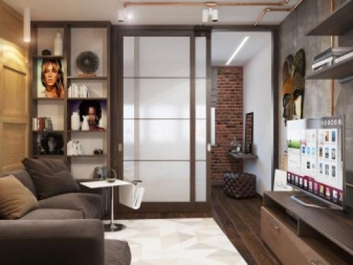 Мебель в дизайне однокомнатной квартиры с детьми. Как правильно организовать пространство? 09