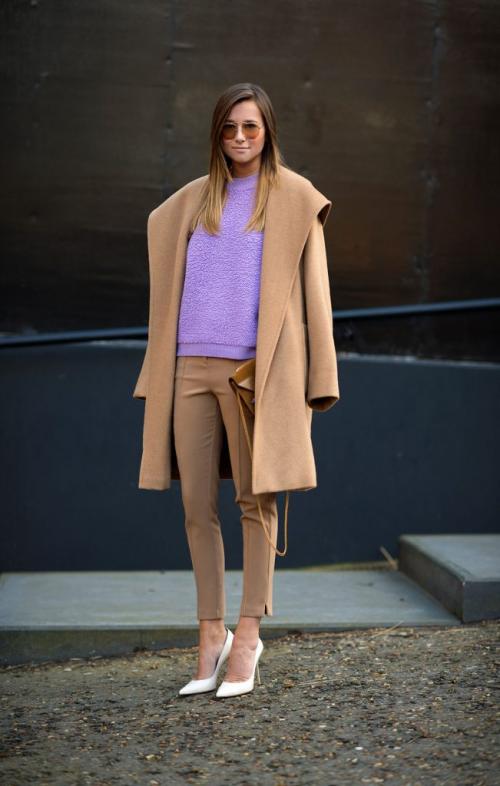 Бежевый цвет в одежде. Притягательные оттенки