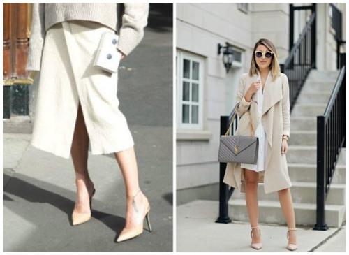 С чем сочетается бежевый цвет обуви. Модные модели 2019 года