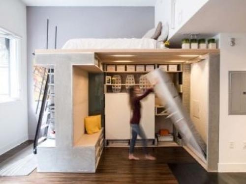 8 удачных способов зонирования в однушке. Зонирование однокомнатной квартиры (однушки и студии): классные примеры разделения комнаты на две зоны, спальню и гостиную 34