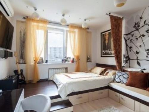 8 удачных способов зонирования в однушке. Зонирование однокомнатной квартиры (однушки и студии): классные примеры разделения комнаты на две зоны, спальню и гостиную 35