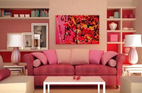 Розовый цвет в дизайне интерьера. Оттенки розового цвета в интерьере