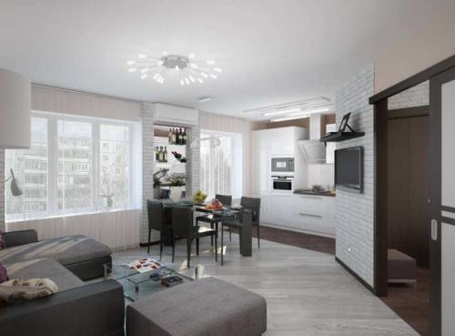 Однокомнатная хрущевка зонирование. Дизайн однокомнатной хрущевки: размеры, ремонт, фото планировок однушки в 30, 40 и более квадратных метров (130 реальных проектов)