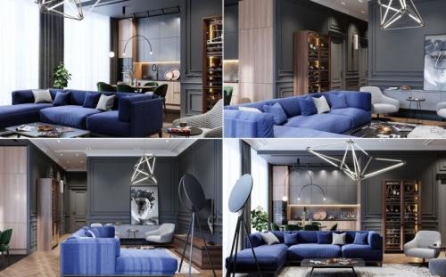 Дизайн однокомнатной квартиры 2022-2023. Планировки однокомнатной квартиры 13