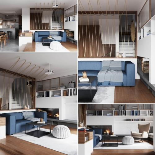 Дизайн однокомнатной квартиры 2022-2023. Планировки однокомнатной квартиры 14