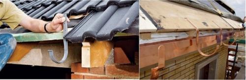 Монтаж водосточной системы на готовую крышу. 8 способов установить водостоки, если крыша уже покрыта