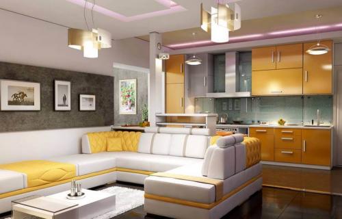 Создание открытого пространства: объединение кухни и гостиной 08 Создание открытого пространства: объединение кухни и гостиной 08