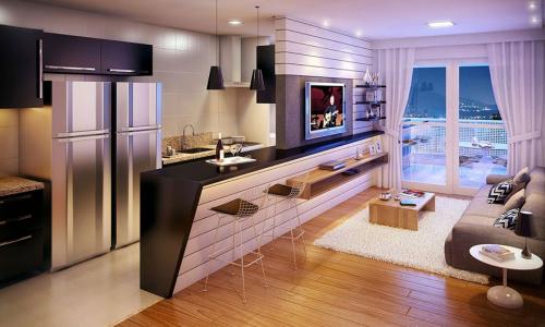 Использование перегородок в однокомнатной квартире. Преимущества и недостатки зонирования 24