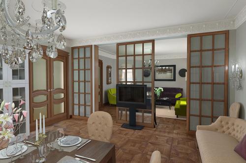 Использование перегородок в однокомнатной квартире. Преимущества и недостатки зонирования 20