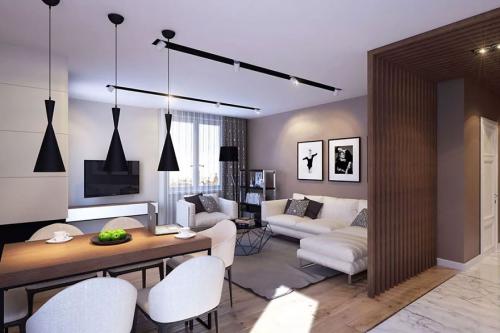 Использование перегородок в однокомнатной квартире. Преимущества и недостатки зонирования 28