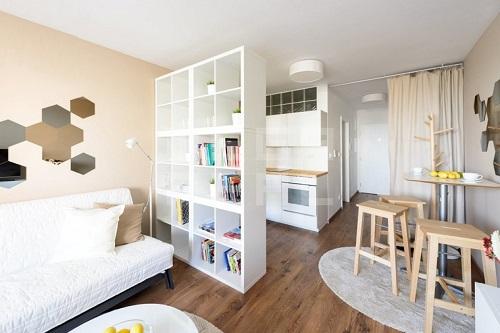 Разделение пространства: практические советы по отделению кухни от гостиной 02