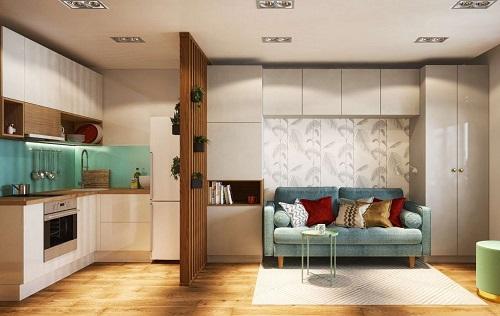 Разделение пространства: практические советы по отделению кухни от гостиной 01