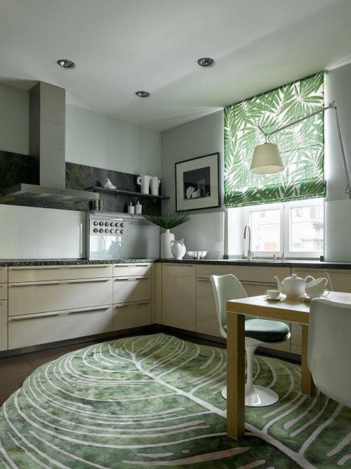 Сочетание цветов в интерьере темно-зеленый. Стили интерьера и зеленый цвет