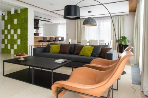 Сочетание цветов в интерьере темно-зеленый. Стили интерьера и зеленый цвет